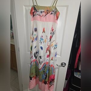 Maxi Cami Dress Boho, XXL